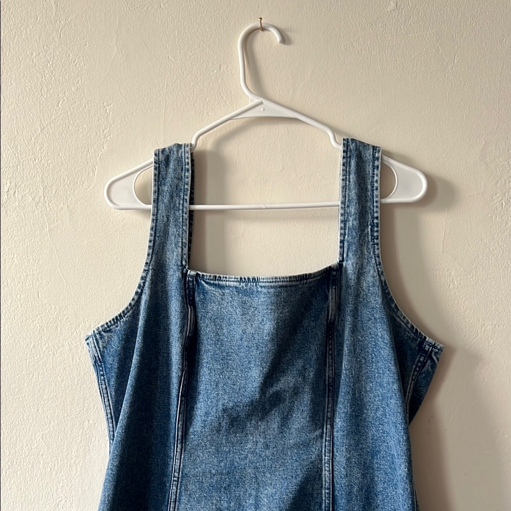 Abercrombie & Fitch Blue Denim Midi Dress - Picture 2 of 8